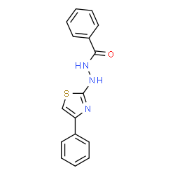 N'-(4-PHENYL-1,3-THIAZOL-2-YL)BENZENECARBOHYDRAZIDE Structure