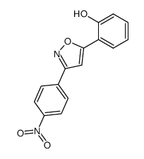 5-(2-hydroxyphenyl)-3-(4-nitro-phenyl)-isoxazole结构式