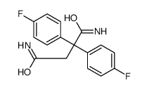 2,2-bis(4-fluorophenyl)butanediamide Structure