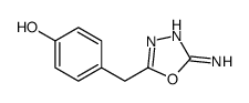 4-[(5-amino-1,3,4-oxadiazol-2-yl)methyl]phenol Structure