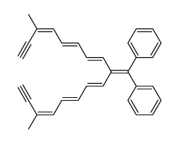3,15-dimethyl-9-diphenylmethyleneheptadeca-3,5,7,10,12,14-hexaene-1,16-diyne Structure