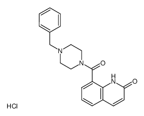 8-(4-benzyl-1-piperazinylcarbonyl)-2(1H)-quinolinone hydrochloride Structure