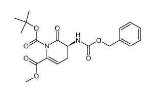 methyl (5S)-5-benzyloxycarbonylamino-6-oxo-1-t-butoxycarbonyl-4,5,6-trihydropyridine-2-carboxylate Structure