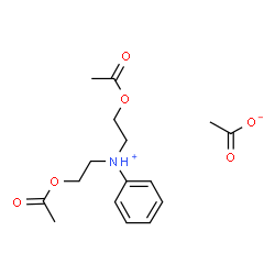 bis(2-acetoxyethyl)phenylammonium acetate Structure