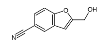 2-(hydroxymethyl)benzofuran-5-carbonitrile结构式
