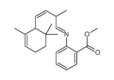 methyl 2-[[2-methyl-4-(2,6,6-trimethyl-2-cyclohexen-1-yl)-3-butenylidene]amino]benzoate structure
