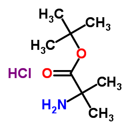 tert-Butyl 2-amino-2-methylpropanoate hydrochloride structure