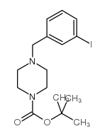 TERT-BUTYL 4-(3-IODOBENZYL)TETRAHYDRO-1(2H)-PYRAZINECARBOXYLATE结构式