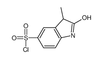3-甲基-2-氧代-2,3-二氢-1H-吲哚-5-磺酰氯结构式