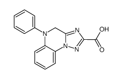 4,5-dihydro-5-phenyl(1,2,4)triazolo(1,5-a)quinoxaline-2-carboxylic acid Structure