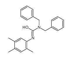 1,1-dibenzyl-3-(2,4,5-trimethylphenyl)urea结构式