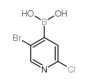 5-bromo-2-chloro-4-pyridineboronic acid Structure