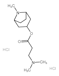 (8-methyl-8-azabicyclo[3.2.1]oct-3-yl) 3-dimethylaminopropanoate dihyd rochloride Structure