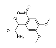 chloro-(4,5-dimethoxy-2-nitro-phenyl)-acetic acid amide结构式