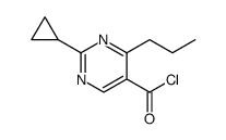 5-Pyrimidinecarbonyl chloride, 2-cyclopropyl-4-propyl结构式