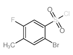 2-Bromo-5-fluoro-4-methylbenzenesulfonyl chloride结构式