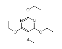 2,4,6-triethoxy-5-methylsulfanylpyrimidine结构式