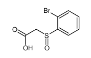 2-(2-bromophenyl)sulfinylacetic acid Structure