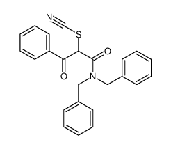 [1-(dibenzylamino)-1,3-dioxo-3-phenylpropan-2-yl] thiocyanate Structure