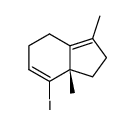 (S)-7-iodo-3,7a-dimethyl-2,4,5,7a-tetrahydro-1H-indene Structure