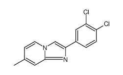 Imidazo[1,2-a]pyridine, 2-(3,4-dichlorophenyl)-7-methyl Structure