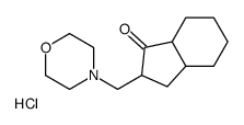 2-(morpholin-4-ylmethyl)-2,3,3a,4,5,6,7,7a-octahydroinden-1-one,hydrochloride结构式