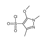 5-methoxy-1,3-dimethylpyrazole-4-sulfonyl chloride结构式