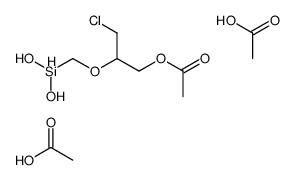 acetic acid,[3-chloro-2-(dihydroxysilylmethoxy)propyl] acetate Structure