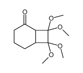 7,7,8,8-tetramethoxybicyclo[4.2.0]octan-5-one结构式
