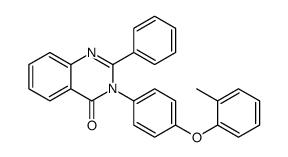 3-[4-(2-methylphenoxy)phenyl]-2-phenylquinazolin-4-one Structure