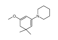 1-(5-methoxy-3,3-dimethylcyclohexa-1,5-dien-1-yl)piperidine Structure