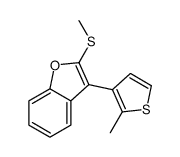 2-methylsulfanyl-3-(2-methylthiophen-3-yl)-1-benzofuran Structure