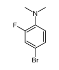 4-BROMO-N,N-DIMETHYL-2-FLUOROANILINE Structure