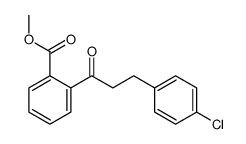 methyl 2-[3-(4-chlorophenyl)propanoyl]benzoate结构式