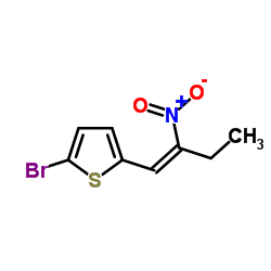 2-Bromo-5-[(1Z)-2-nitro-1-buten-1-yl]thiophene Structure