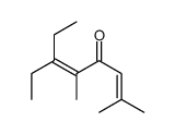 6-ethyl-2,5-dimethylocta-2,5-dien-4-one结构式