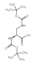 (S)-2,3-Bis((Tert-Butoxycarbonyl)Amino)Propanoic Acid Structure