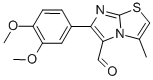 6-(3,4-dimethoxyphenyl)-3-methylimidazo[2,1-b]thiazole-5-carboxaldehyde结构式