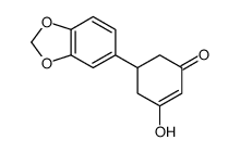 5-(1,3-benzodioxol-5-yl)-3-hydroxycyclohex-2-en-1-one结构式