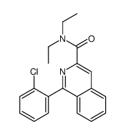 1-(2-chlorophenyl)-N,N-diethylisoquinoline-3-carboxamide结构式