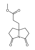tetrahydro-3,5-dioxo-1H-pyrrolizine-7a(5H)-propanoic acid methyl ester Structure