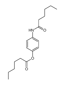 [4-(hexanoylamino)phenyl] hexanoate结构式