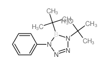 1H-Tetrazaborole,1,5-bis(1,1-dimethylethyl)-4,5-dihydro-4-phenyl- Structure