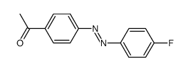 (E)-1-(4-acetylphenyl)-2-(4-fluorophenyl)diazene Structure