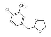 4-CHLORO-3-METHYL (1,3-DIOXOLAN-2-YLMETHYL)BENZENE Structure