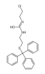 1-(2-chloroethyl)-3-(2-tritylsulfanylethyl)urea Structure