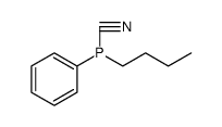 Phosphinecarbonitrile, 1-butyl-1-phenyl Structure