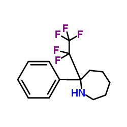 2-(Pentafluoroethyl)-2-phenylazepane Structure