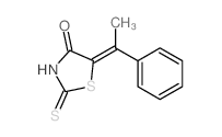 4-Thiazolidinone,5-(1-phenylethylidene)-2-thioxo- Structure
