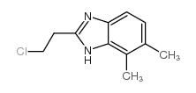 2-(2-chloroethyl)-4,5-dimethyl-1H-benzimidazole Structure